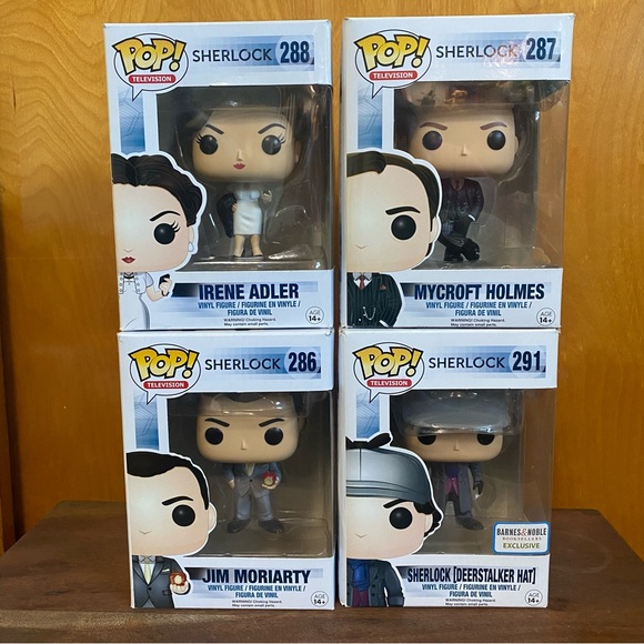 BBC Sherlock Funko Pop Set of 4 - Picture 1 of 1